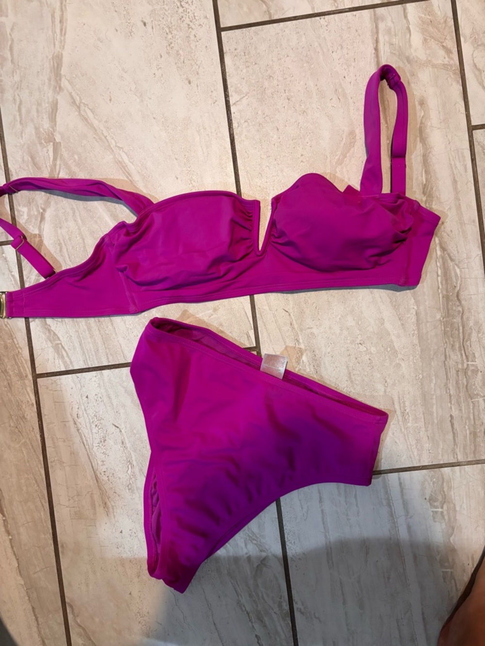 Shade & Shore Vibrant Magenta Two-Piece Bikini